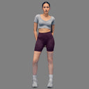 Limitless snatched high waisted ruched back shorts - Wine