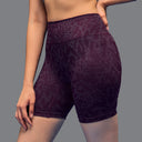 Limitless snatched high waisted ruched back shorts - Wine