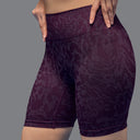 Limitless snatched high waisted ruched back shorts - Wine