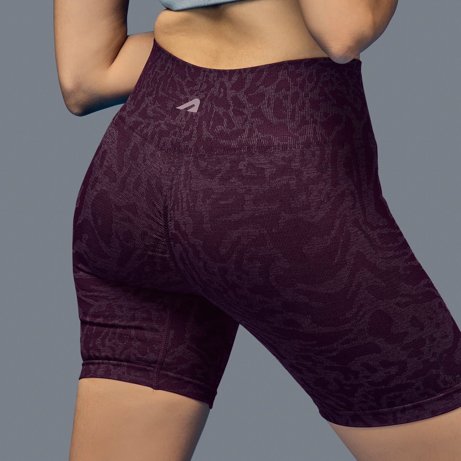 Limitless snatched high waisted ruched back shorts - Wine