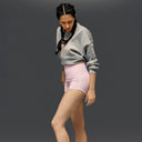 Limtiless snatched ruched back booty shorts - PINK