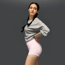 Limtiless snatched ruched back booty shorts - PINK