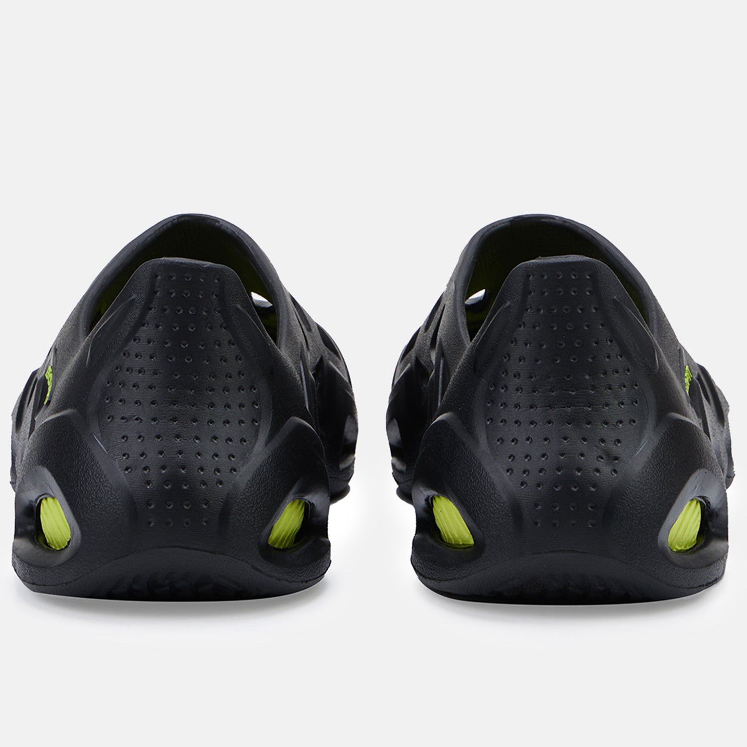 Men Slipon Dripz Sliders  - Black Neon