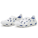 Men Slipon Dripz Sliders -  White Blue