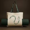 Boldfit Yoga Tote Bags - OffWhite Find your Flow