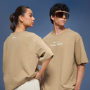 Graphic Tee Unisex Beige- Asana Addict