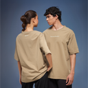 Graphic Tee Unisex Beige- Peace Out