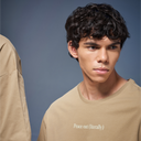 Graphic Tee Unisex Beige- Peace Out