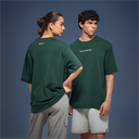 Yoga Oversized T-Shirt Bottlegreen Unisex - Peace on (Literally )