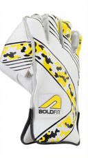 Bold Strike Yellow Wicket Keeping gloves