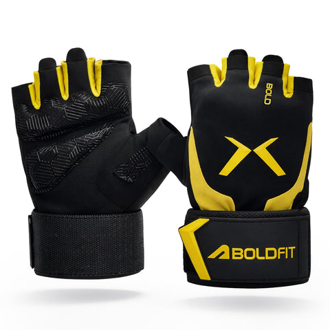 ApexGrip Gloves Black Yellow