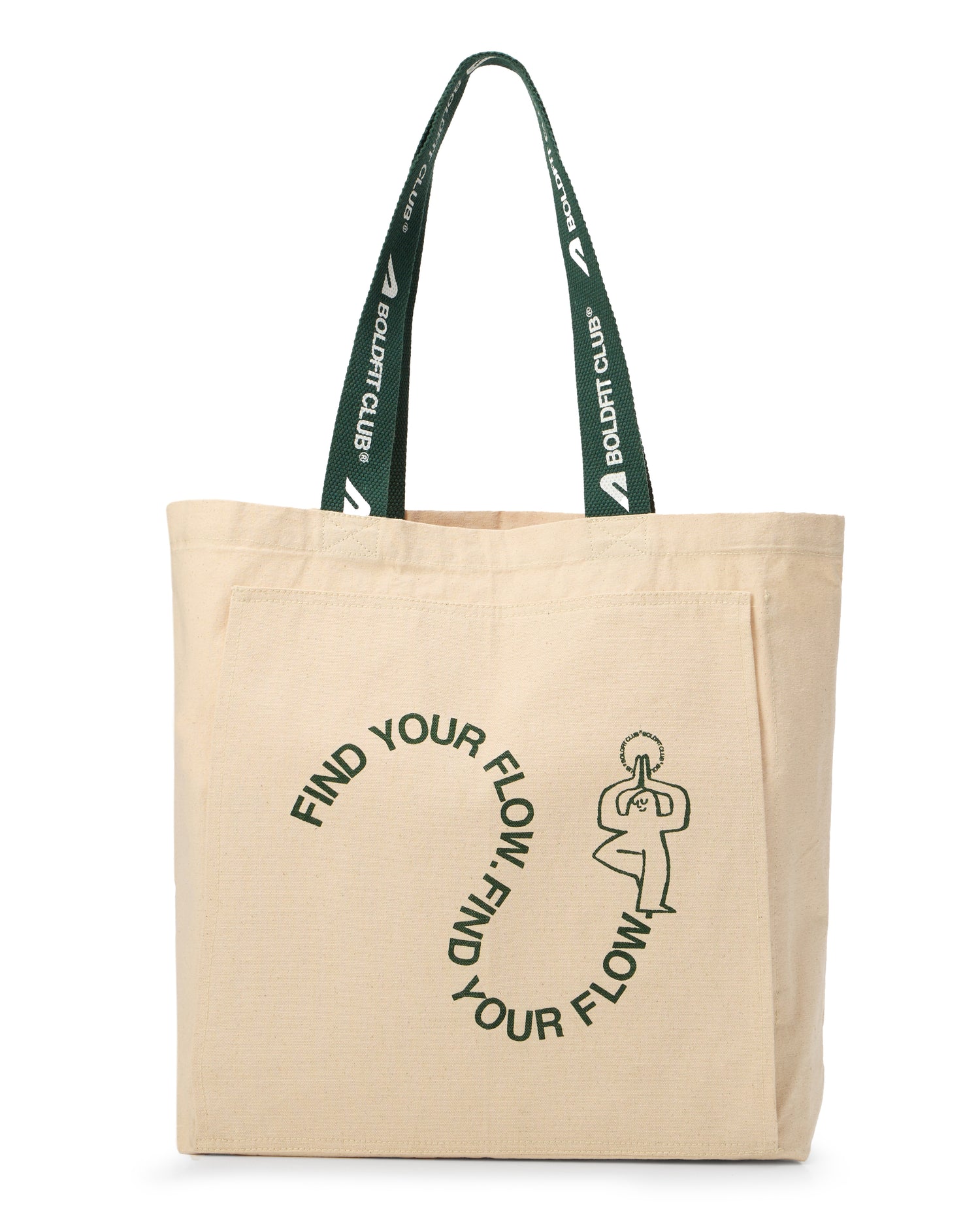 Boldfit Yoga Tote Bags - OffWhite Find your Flow
