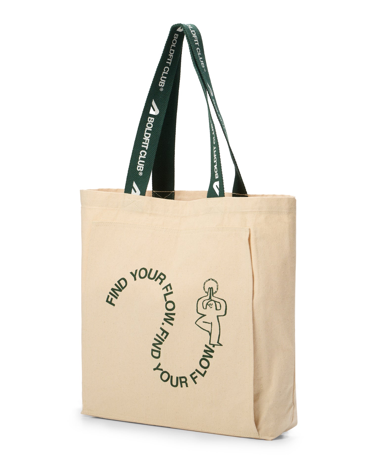 Boldfit Yoga Tote Bags - OffWhite Find your Flow
