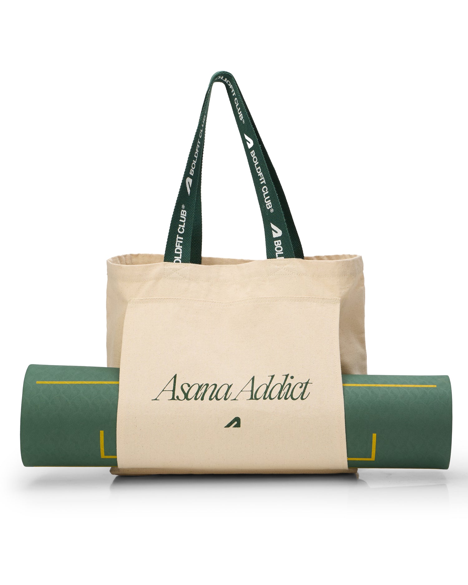 Boldfit Yoga Tote Bags - OffWhite Asana Addict