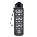 Aqua Motivational Bottle Black - 1L
