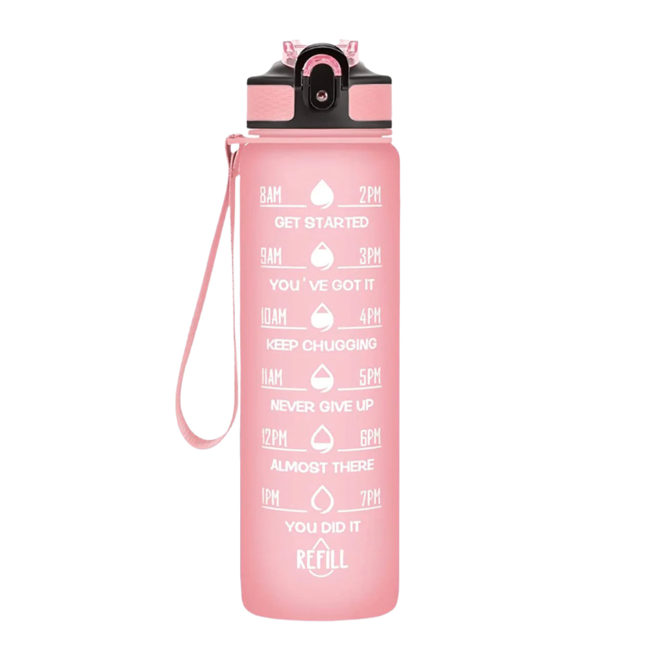 Aqua Motivational Bottle Pink - 1L