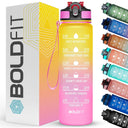 Aqua Motivational Bottle Yellow Pink - 1L