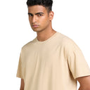 Mens Oversized T-Shirt -  Beige