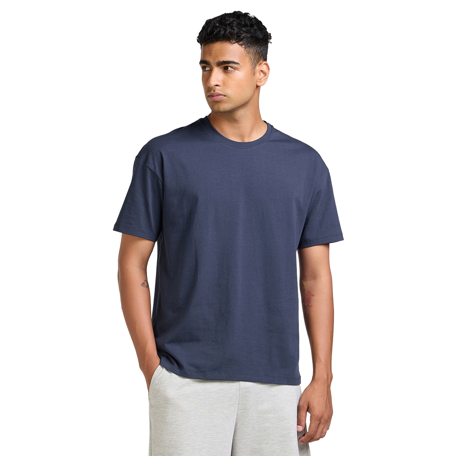 Mens Oversized T-Shirt - Navy