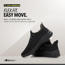 Flexcush Men Walking Shoes - Black