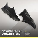 Flexcush Men Walking Shoes - Black