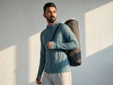Mens Full Sleeve UV Protection Summer Jacket - Blue