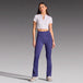 Kick Flare Pants with Pockets - Navy
