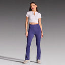 Kick Flare Pants with Pockets - Navy