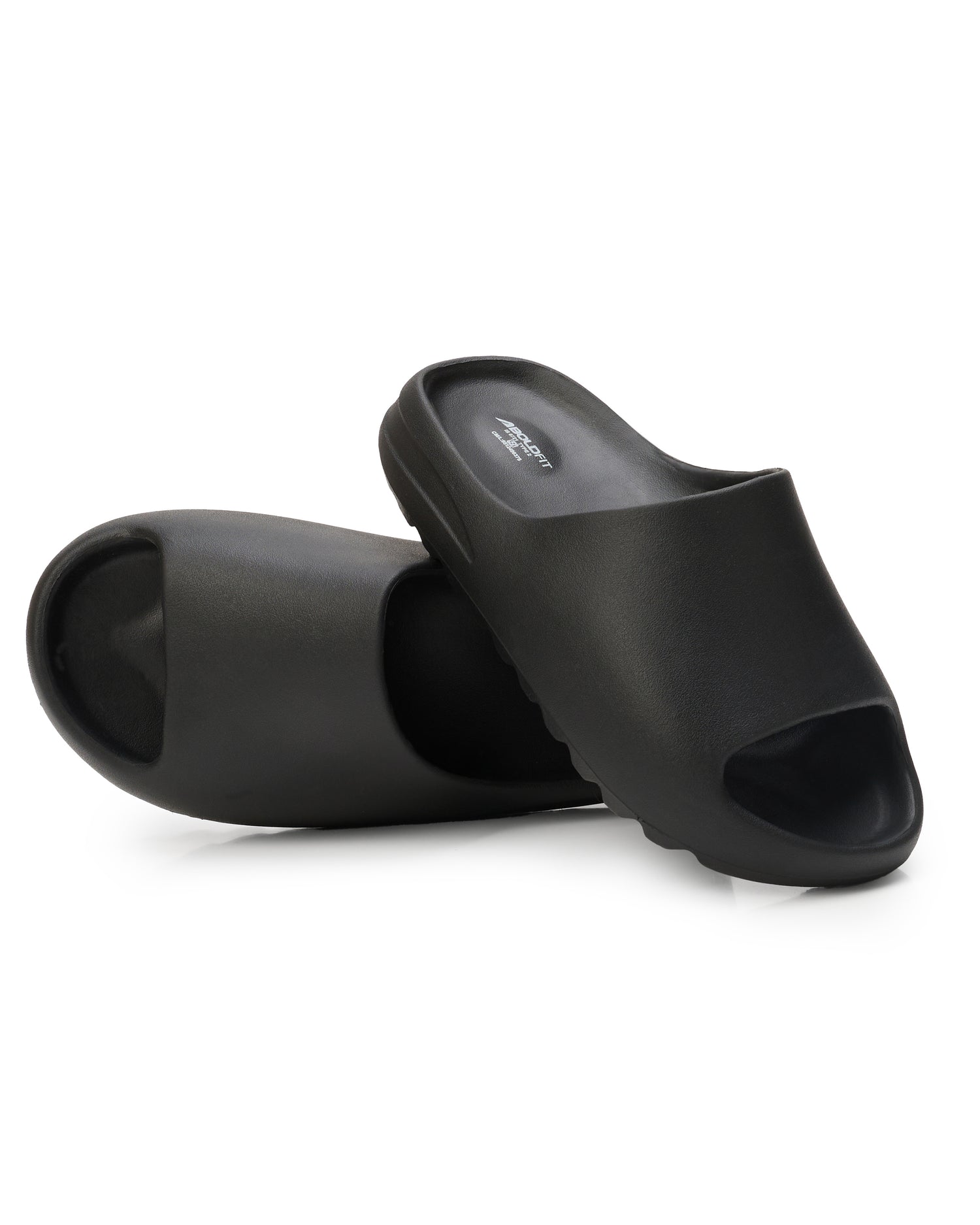 Boldfit Footwear Men Slidrx Eva Black
