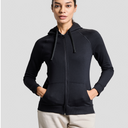 AeroFleece Womens Full Zipper Jacket - Black