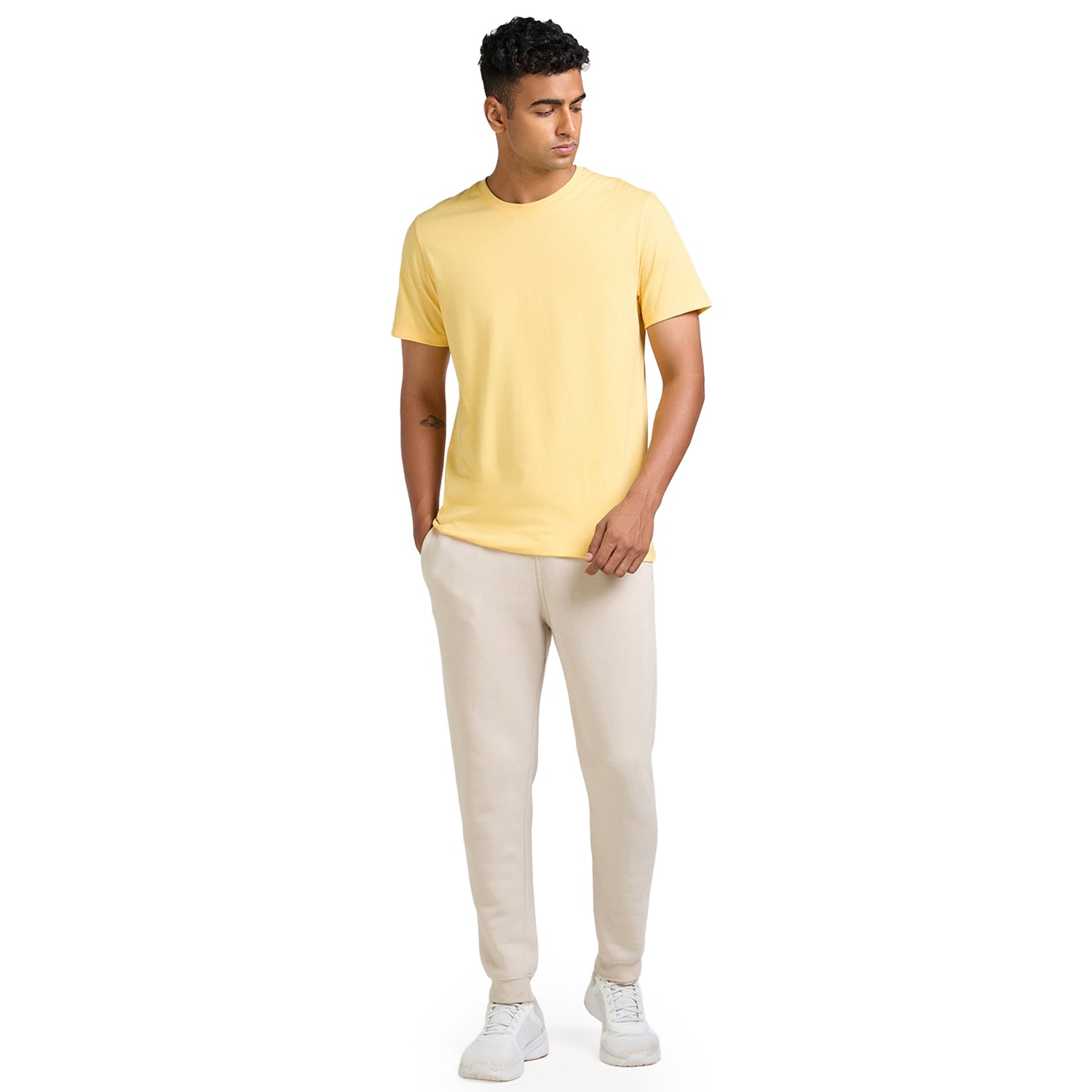 Mens Half Sleeve T-Shirt - Yellow