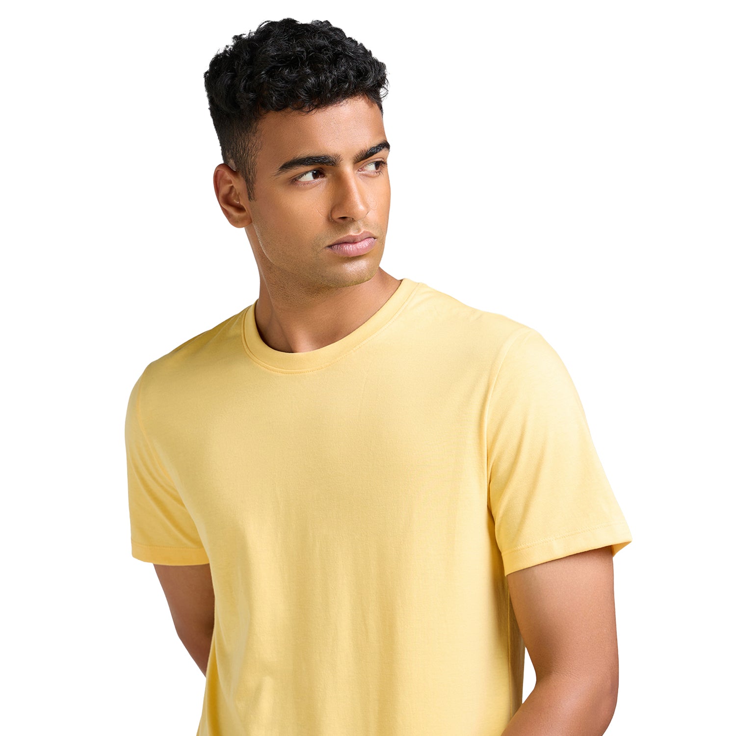 Mens Half Sleeve T-Shirt - Yellow