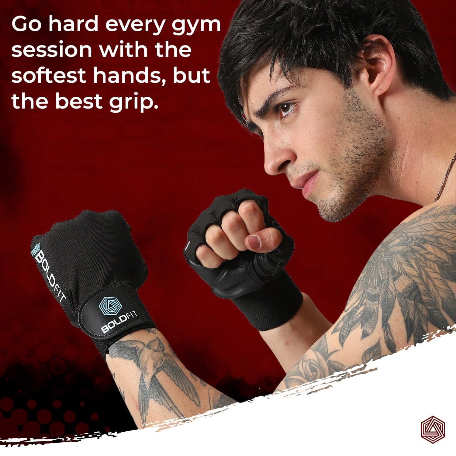 Warrior Gym Gloves – Boldfit - Main Image