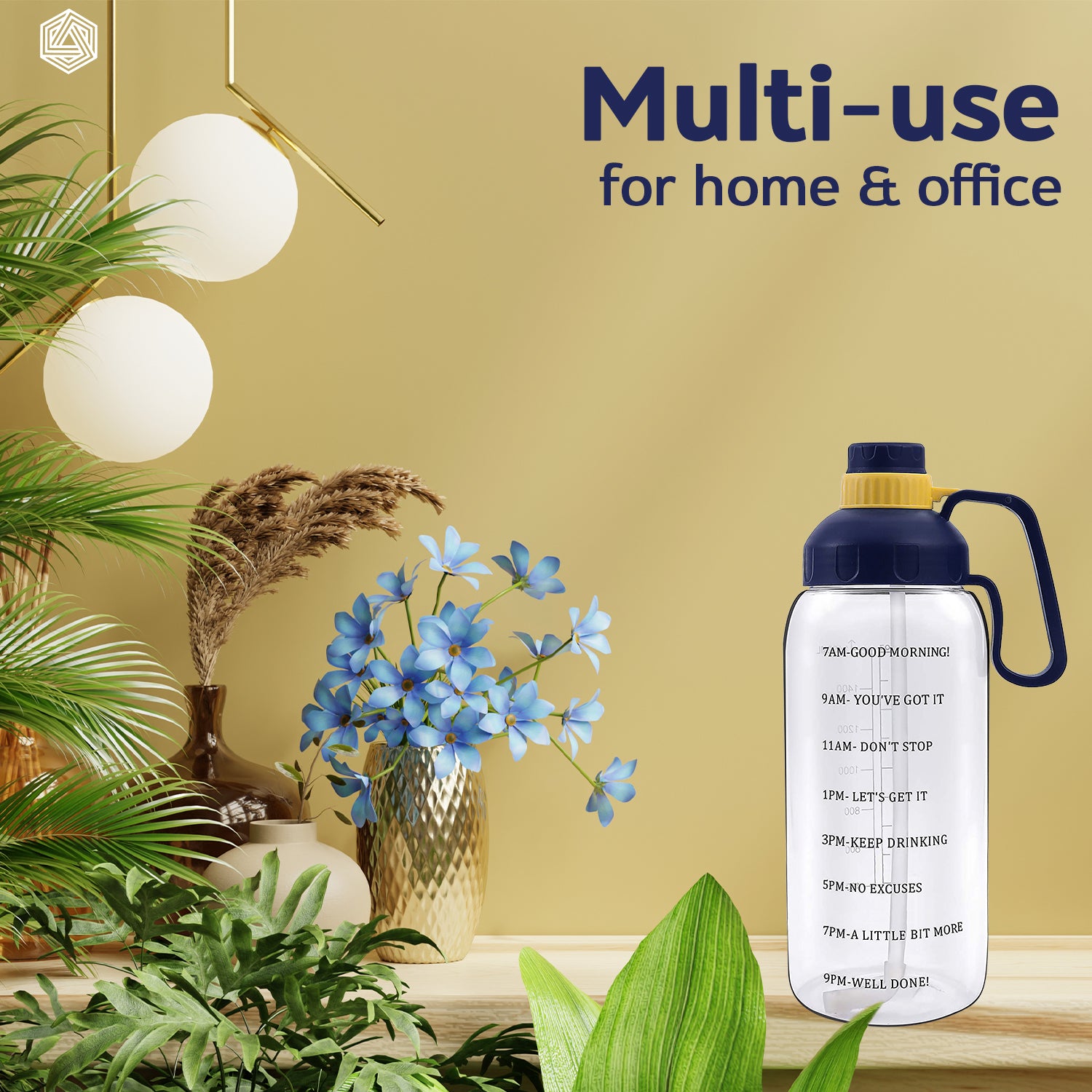 Motivational Gym Gallon Bottle- 2Ltrs