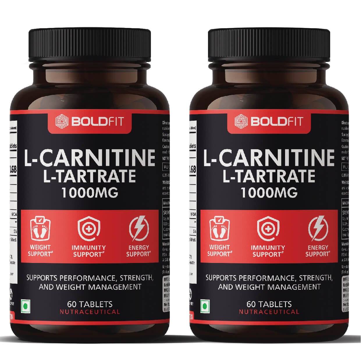 L-Carnitine L-Tartrate 1000mg supplement Tablets Boldfit L-Carnitine L-Tartrate 1000mg supplement Tablets Boldfit